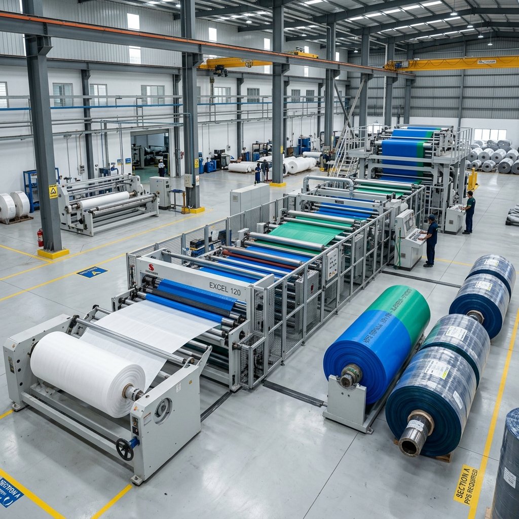 Ganesh Tarpaulin Manufacturing Floor